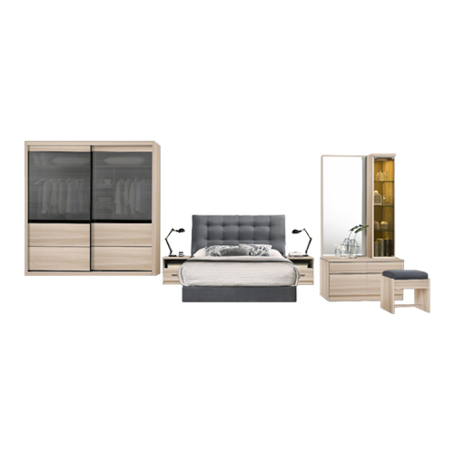 P7736 MELAMINE BEDROOM SET