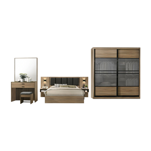 C82351 MELAMINE BEDROOM SET