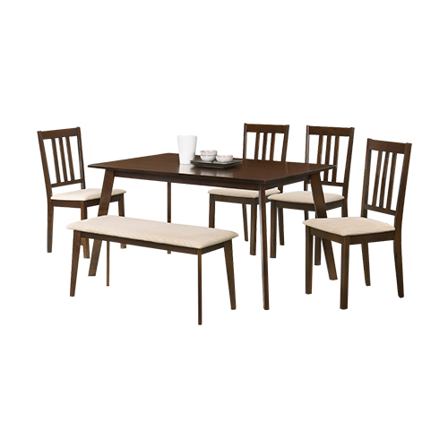 SDT SHINE DINING SET (1+4+BENCH CHAIR)