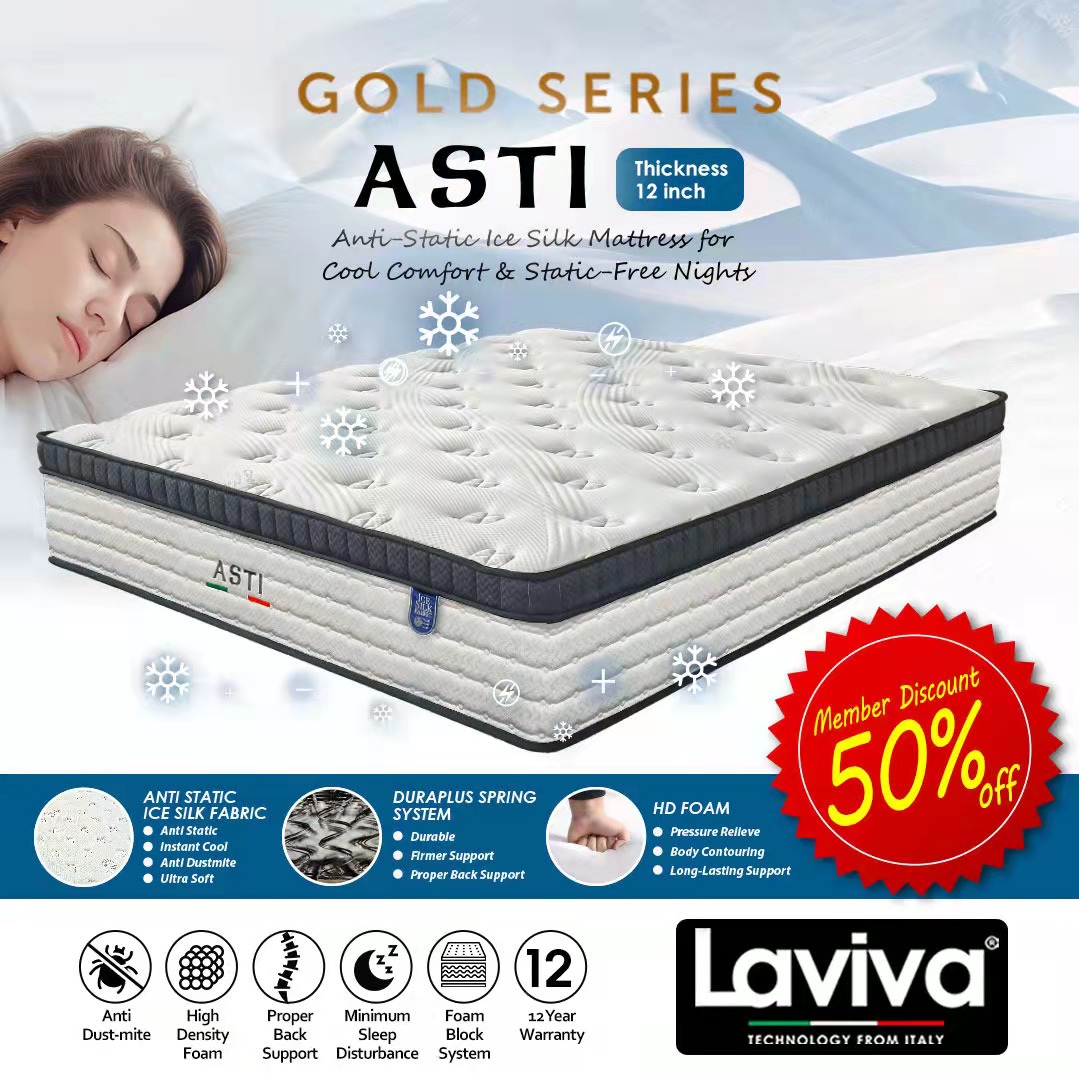 LAVIVA ASTI MATTRESS - 12 INCH